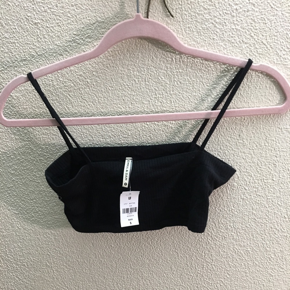BRAND NEW LF BLACK CROP TOP